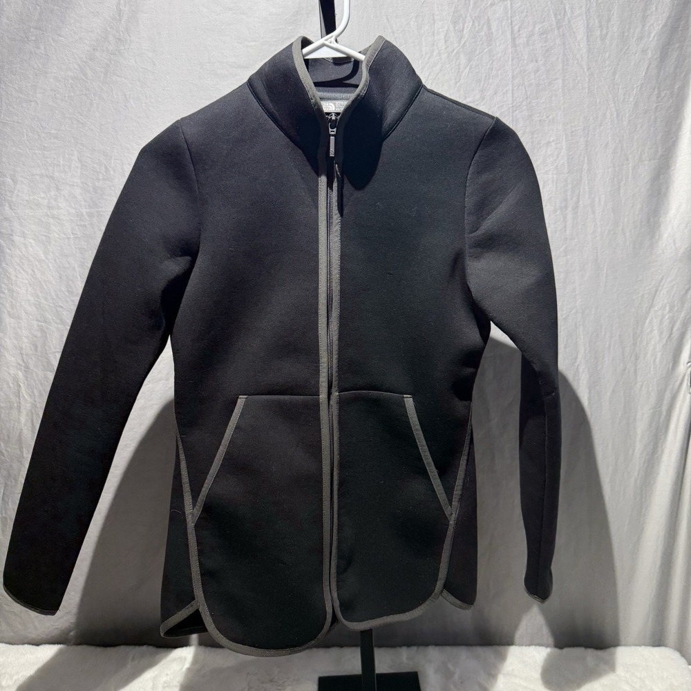 The North Face |Thermal 3D‎ Full Zip Black Scuba Jacket Womens XS